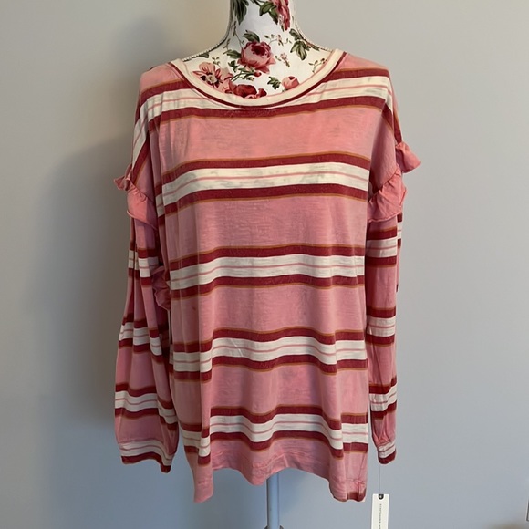 NWT Anthropologie Pilcro Ruffled Open Back Top - Picture 4 of 16